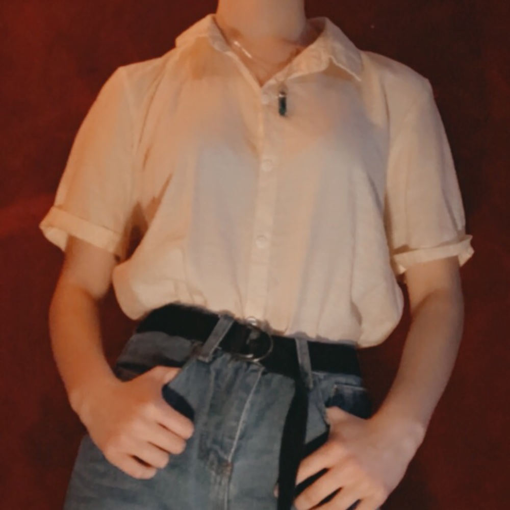 Yellow button up